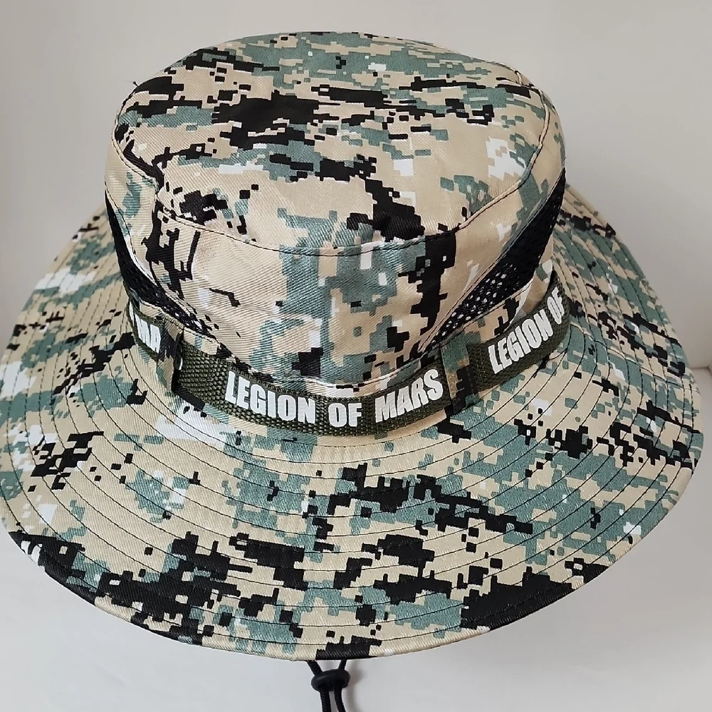 Legion of Mars Digital Camo Bucket Hat Chin Strap Outdoor Hat 22.5